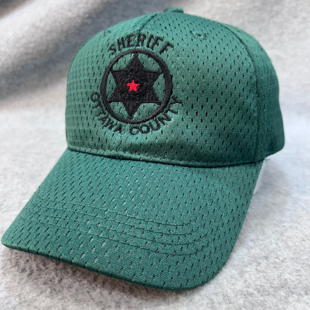 Ottawa County Sheriff Mens Green OC Baseball Hat Mesh Adjustable OSFM